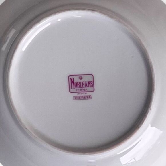 Vintage Norleans Fine China JAPAN Theresa Fruit Dessert Sauce Bowls (4) - Picture 13 of 15